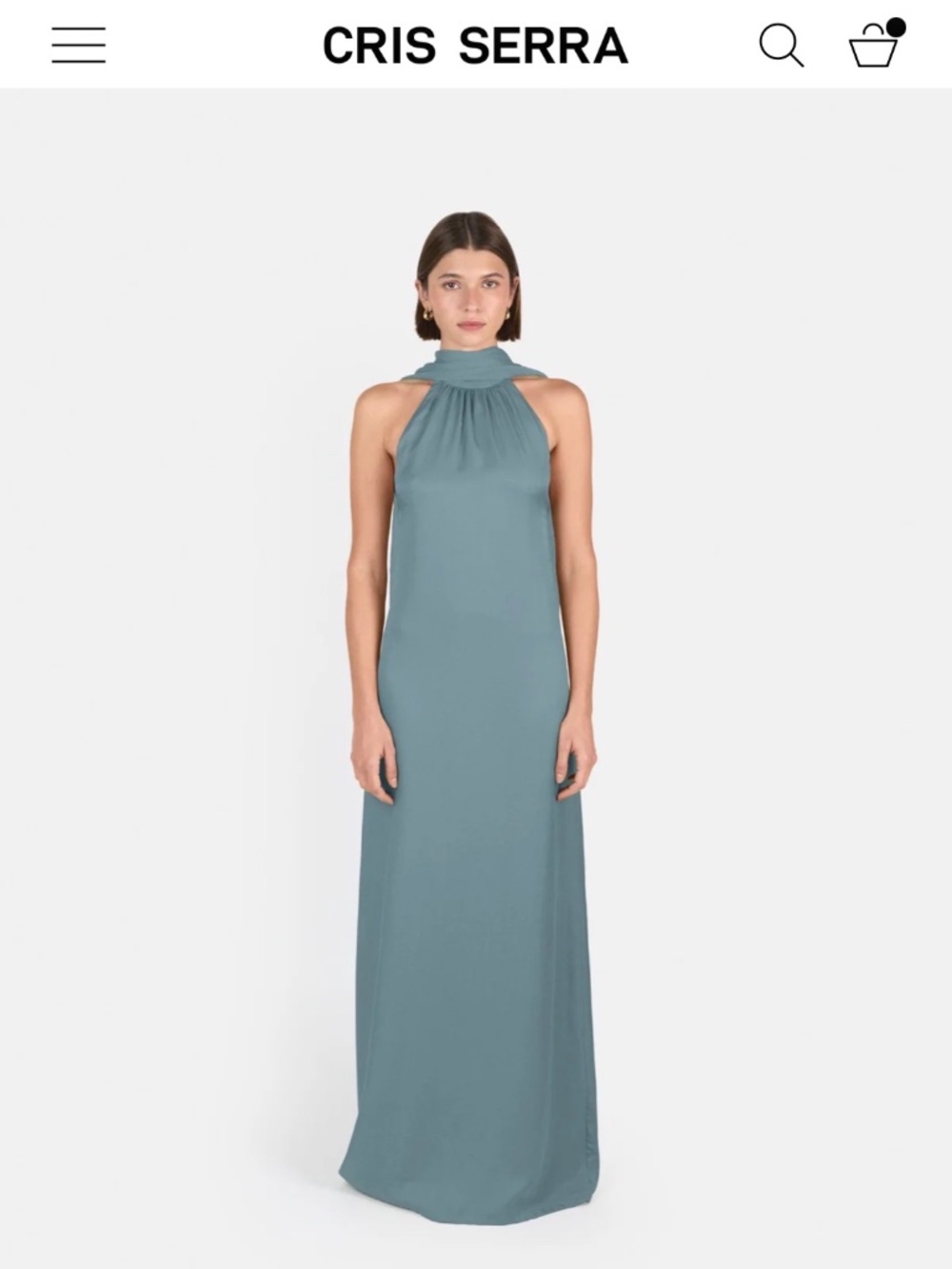 Cris Serra Gala Dress (Dusty blue)